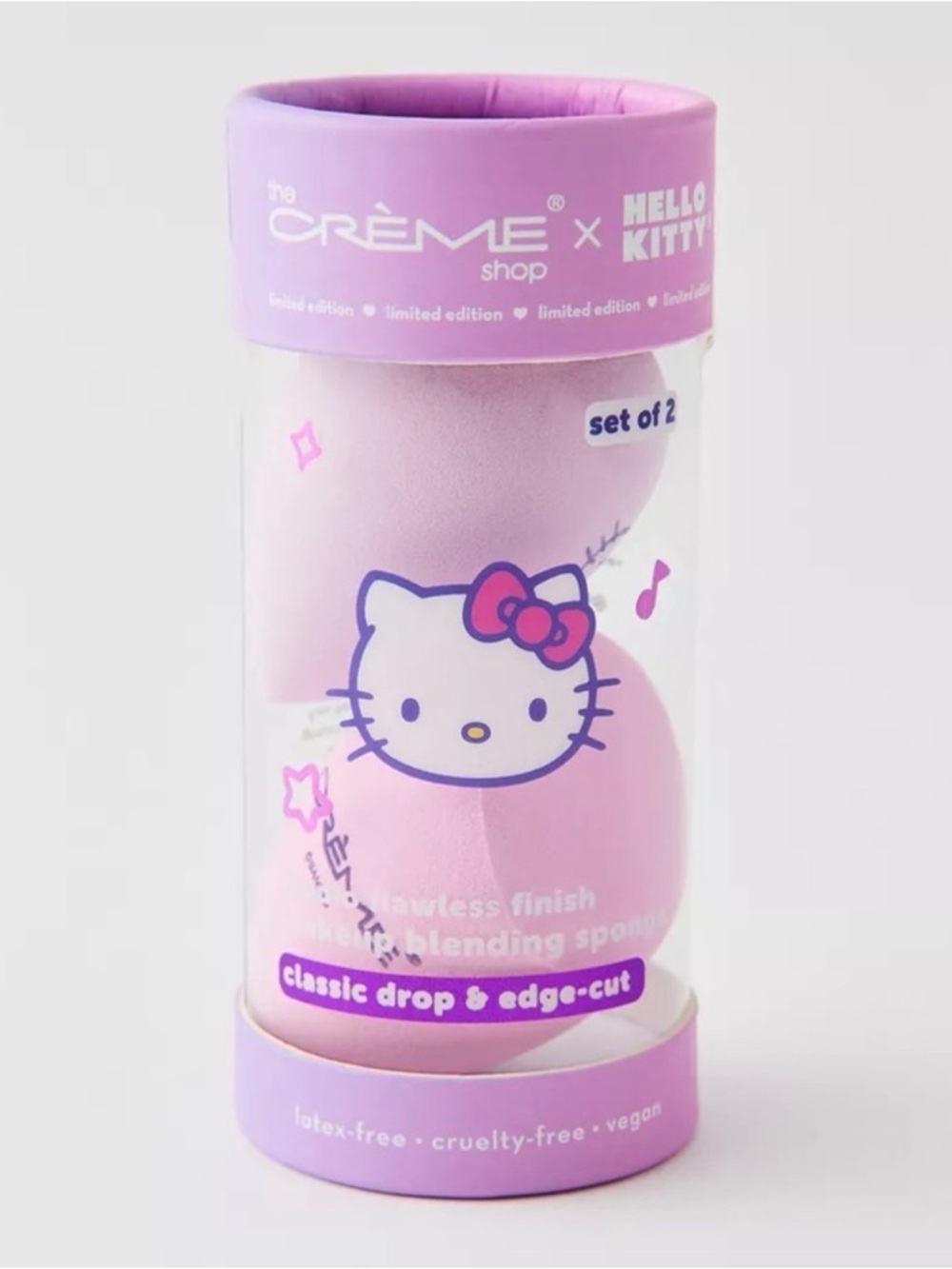The Crème Shop x Hello Kitty Pink Makeup Sponge Set of 2